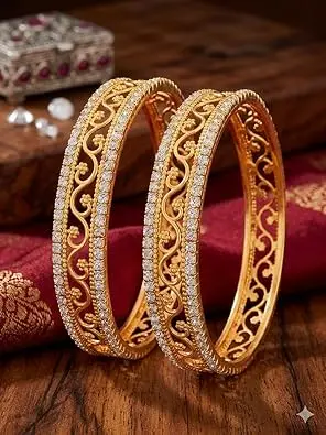 Modern Gold Charm Bracelet - Certified 22K Gold Jewellery